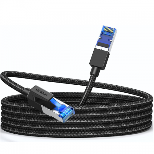 UGREEN Ethernet Cable 20M Cat 8 Gigabit Network Cable High-Speed 40Gbps 2000MHz RJ45 Internet Cable Braided Double Shielded Ethernet Cable Compatible with Gaming Switch PS4 PS5 PC Router TV Xbox ( 30800)